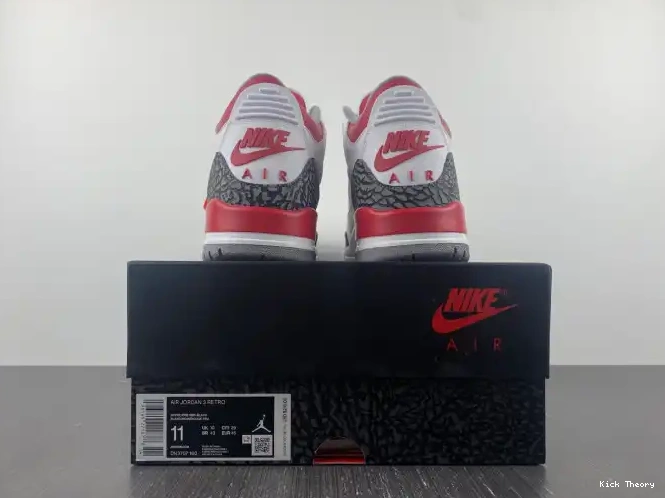 Kicked Out Shoe Store OG Jordan Fire Red Air 3 DN3707-160 0625